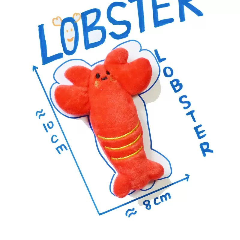 Mini Cute Plush Squeaky Dog Toys | Soft Marine Animal Pet Toys for Small Dogs