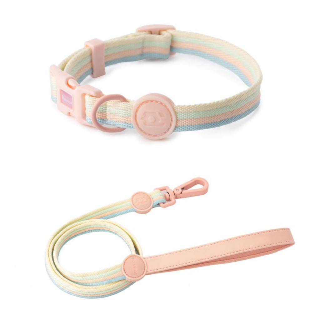 PETSVILLE Afternoon Tea Series Dog Collar & Lead Set