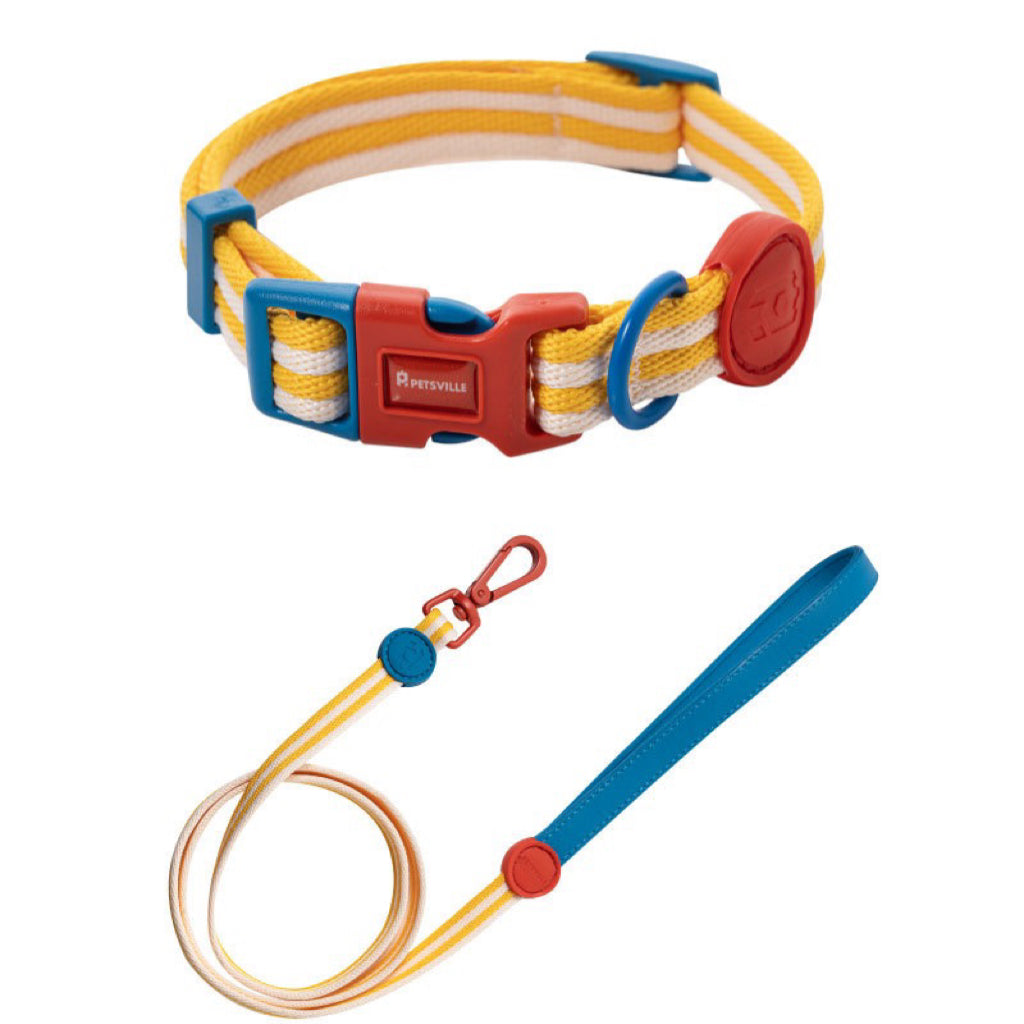 PETSVILLE Afternoon Tea Series Dog Collar & Lead Set