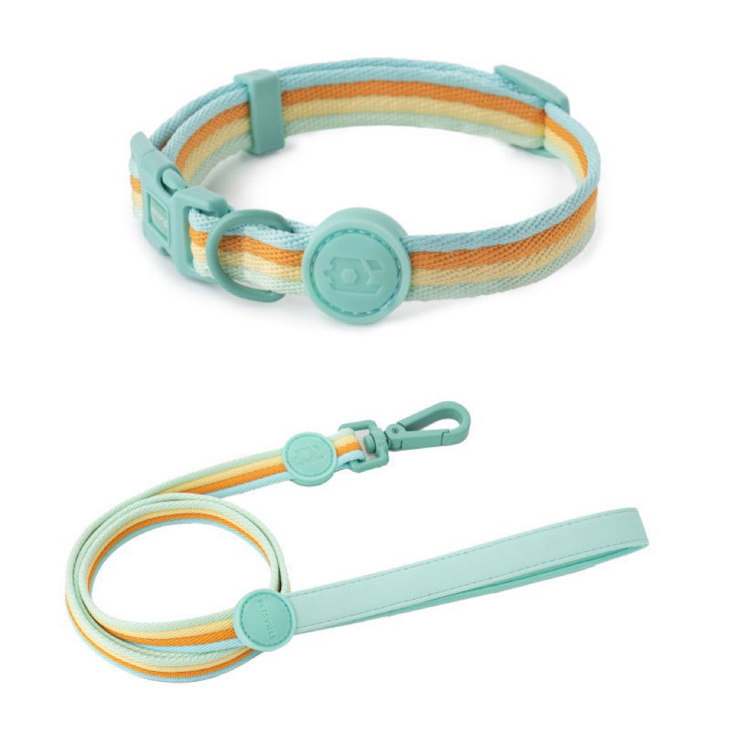 PETSVILLE Afternoon Tea Series Dog Collar & Lead Set