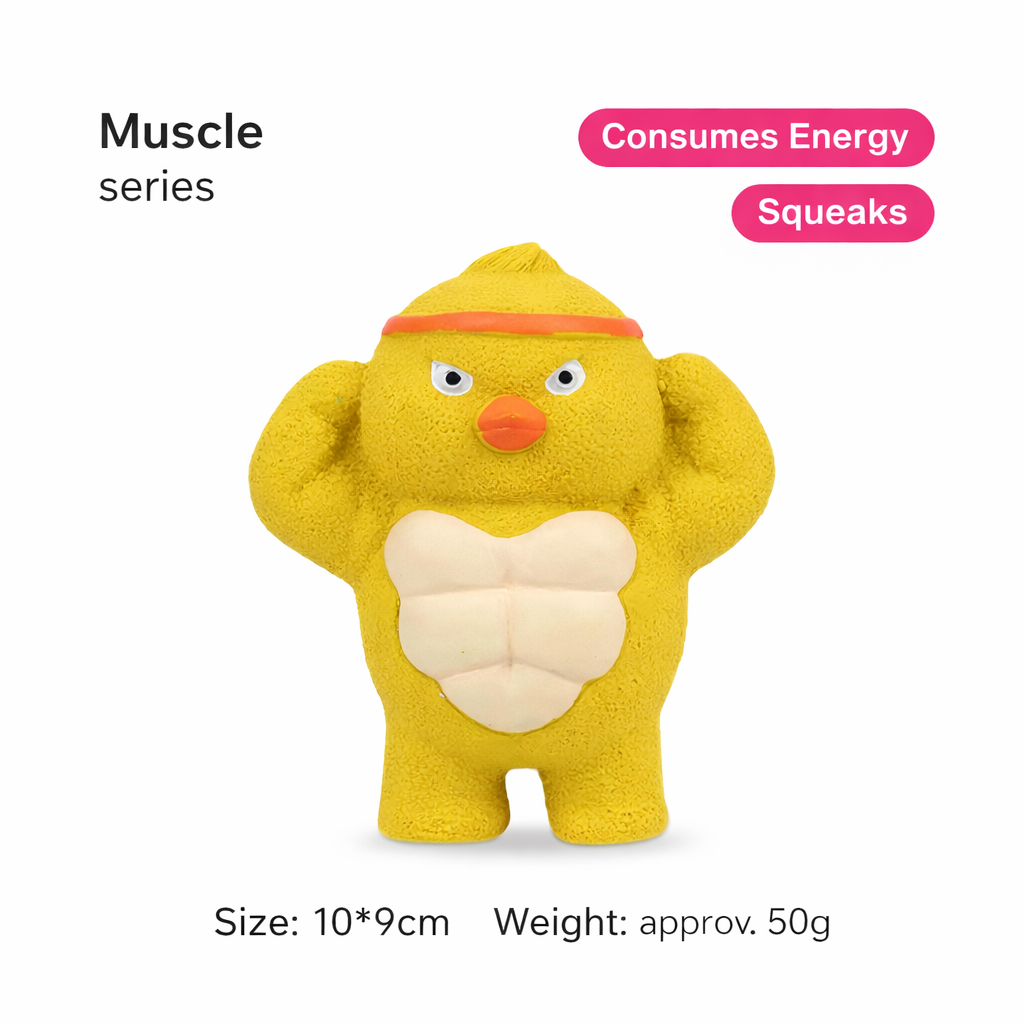 QMONSTER Latex Squeaky Dog Toy