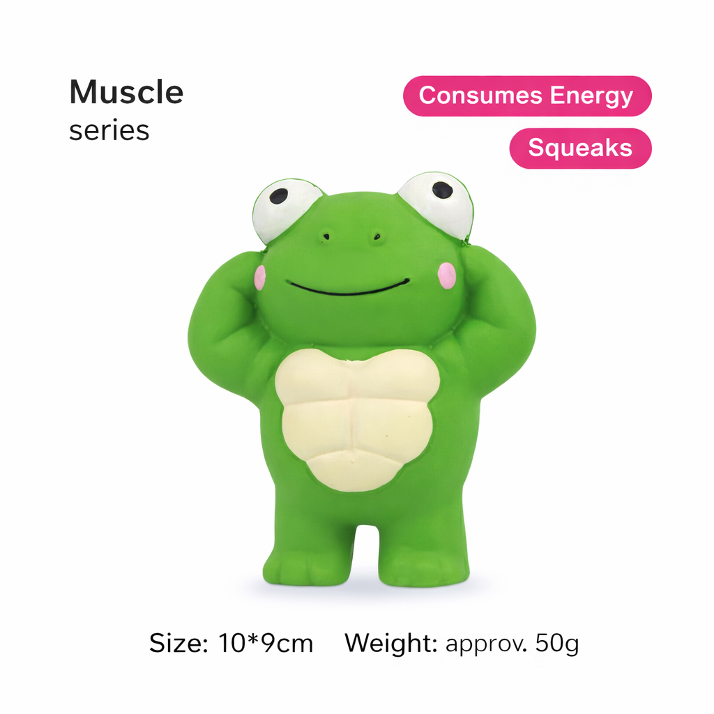 QMONSTER Latex Squeaky Dog Toy