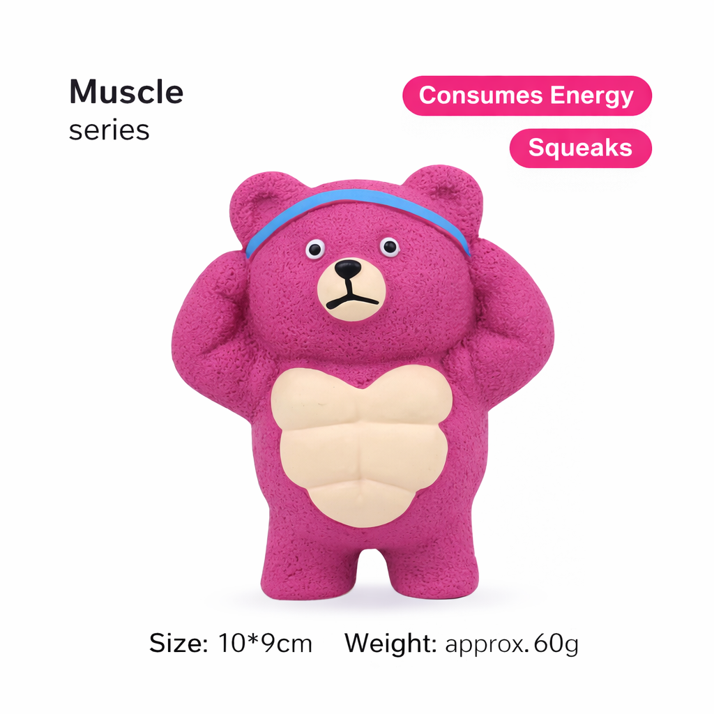 QMONSTER Latex Squeaky Dog Toy