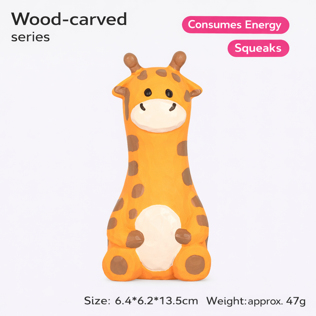 QMONSTER Latex Squeaky Dog Toy