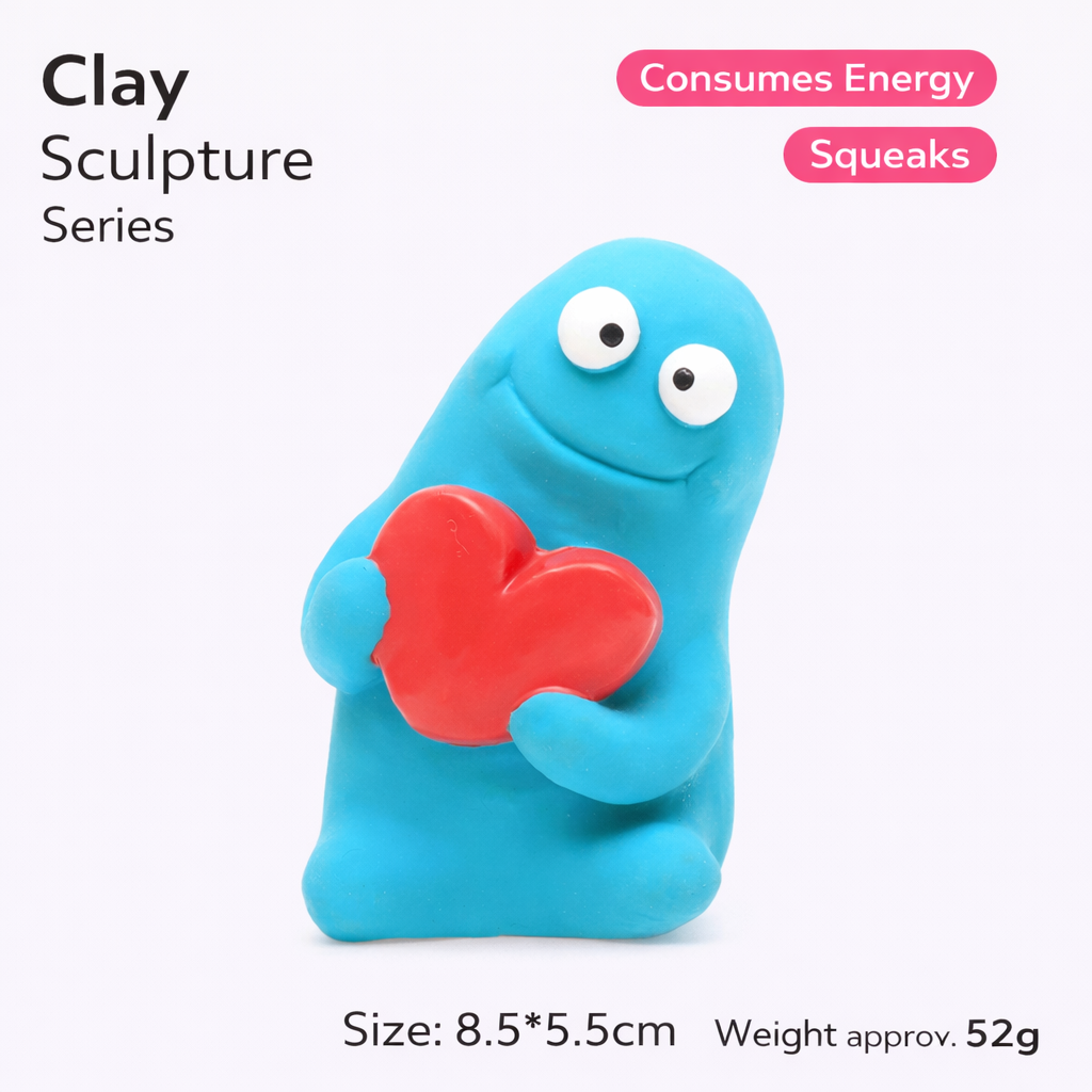 QMONSTER Latex Squeaky Dog Toy