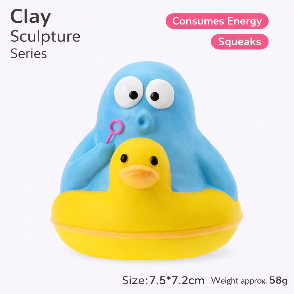 QMONSTER Latex Squeaky Dog Toy